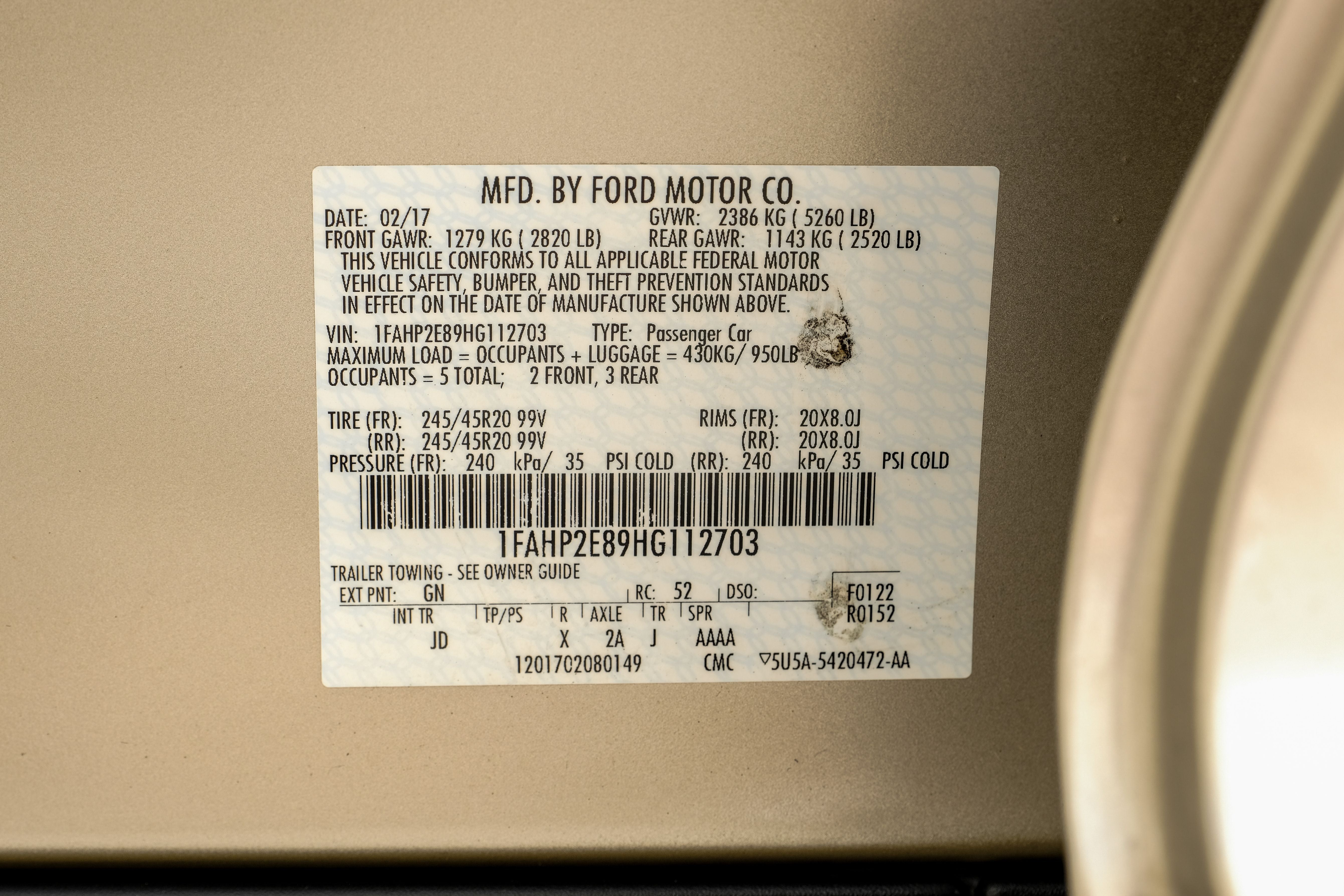 2017 Ford Taurus SEL
