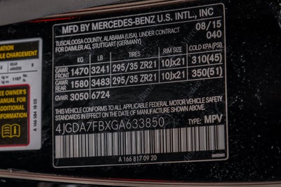 2016 Mercedes-Benz GLE GLE 63 AMG® 4MATIC®