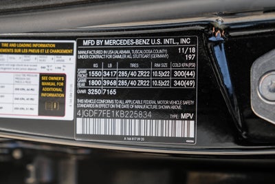 2019 Mercedes-Benz GLS GLS 63 AMG® 4MATIC®