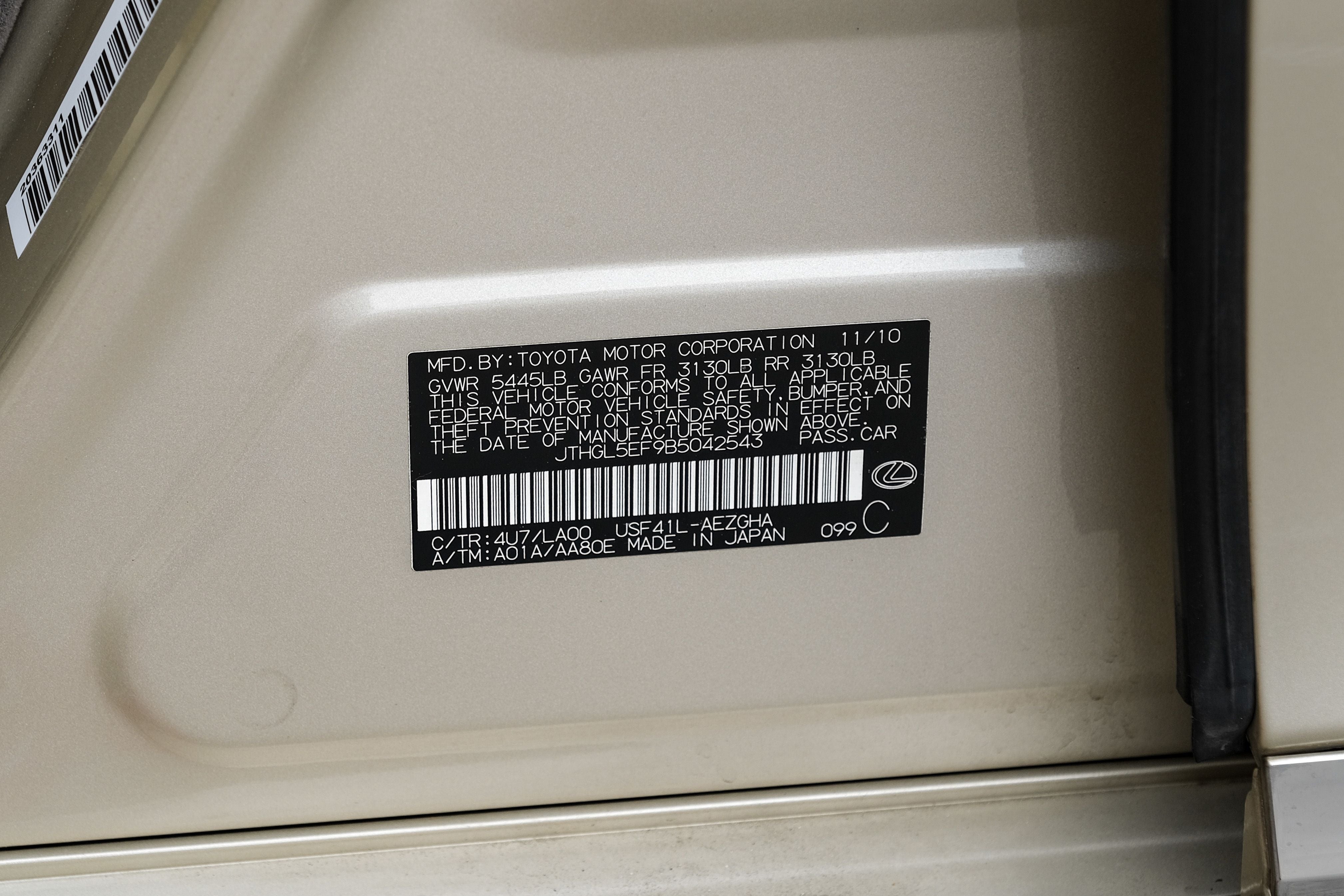 2011 Lexus LS 460 L