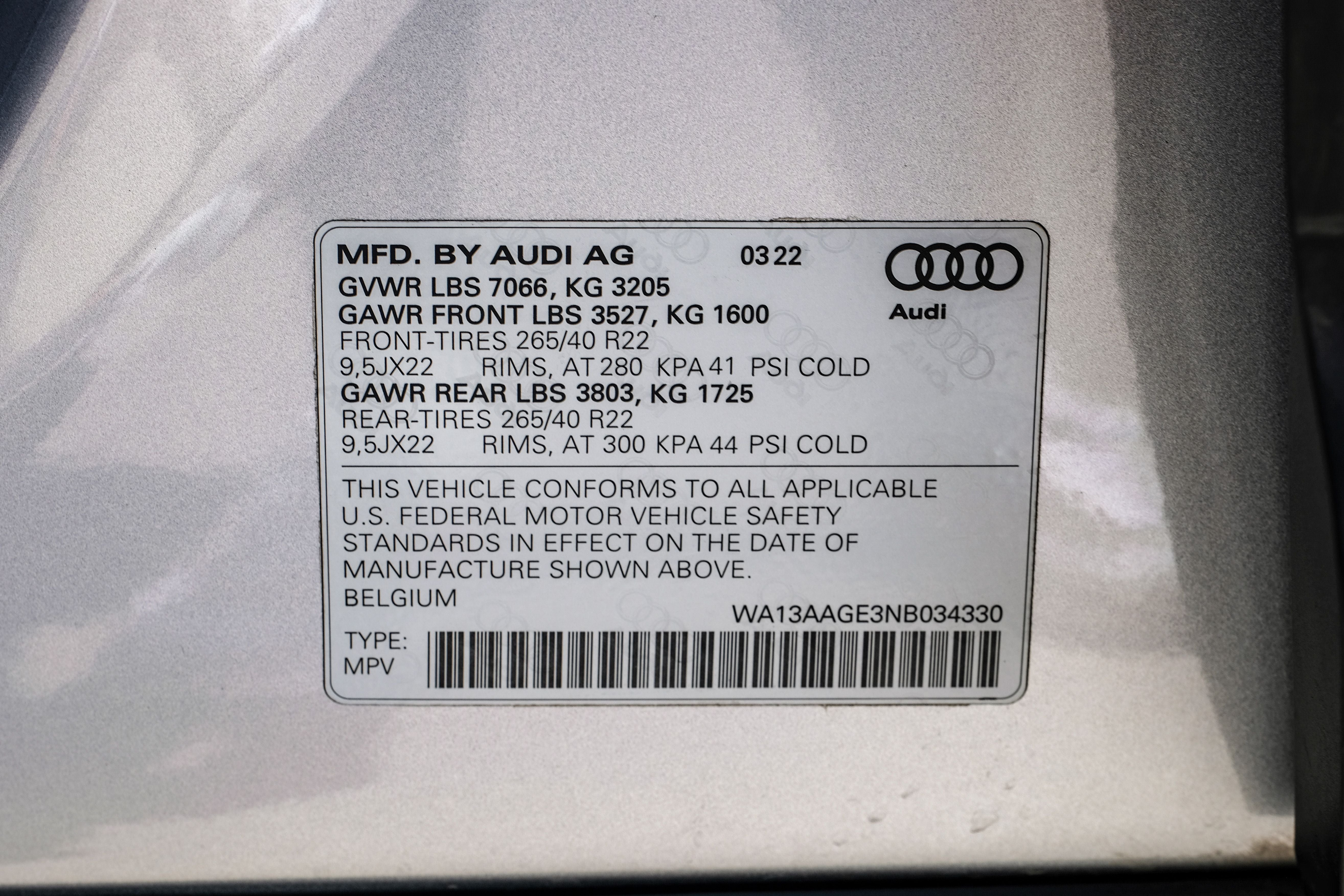2022 Audi e-tron Sportback S line Prestige quattro