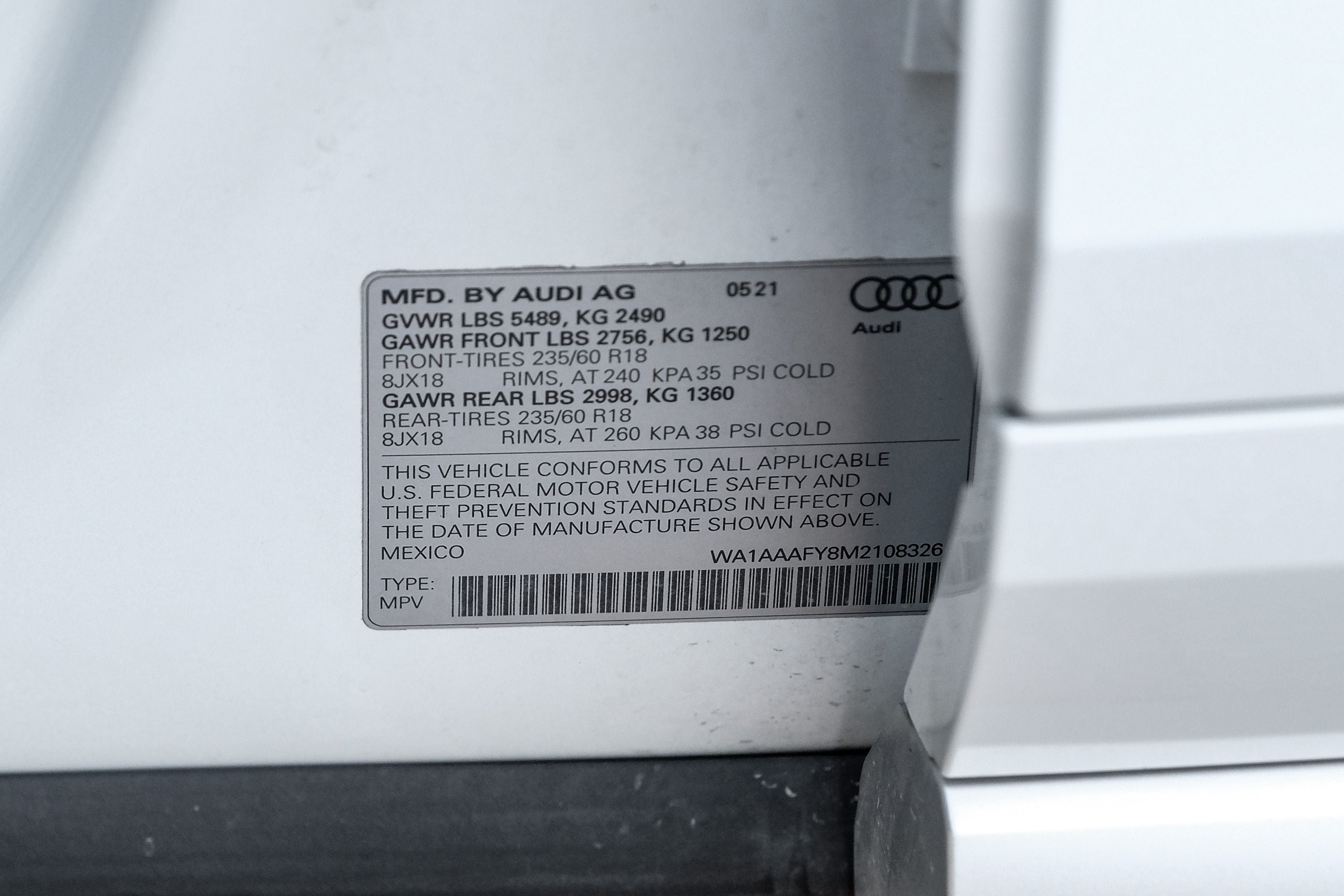 2021 Audi Q5 45 Premium quattro