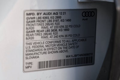 2022 Audi Q7 45 Premium Plus quattro