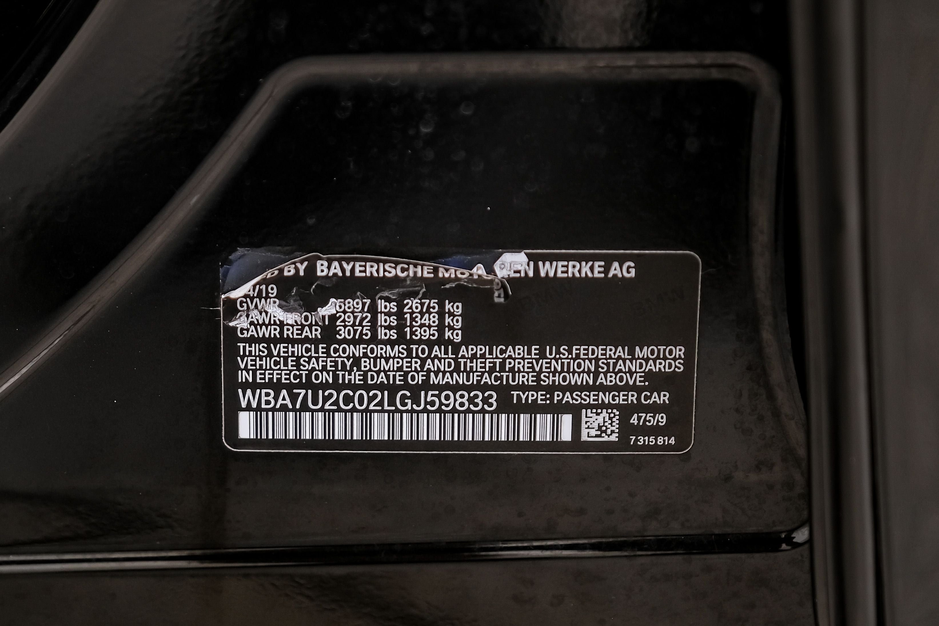2020 BMW 7 Series 750i xDrive