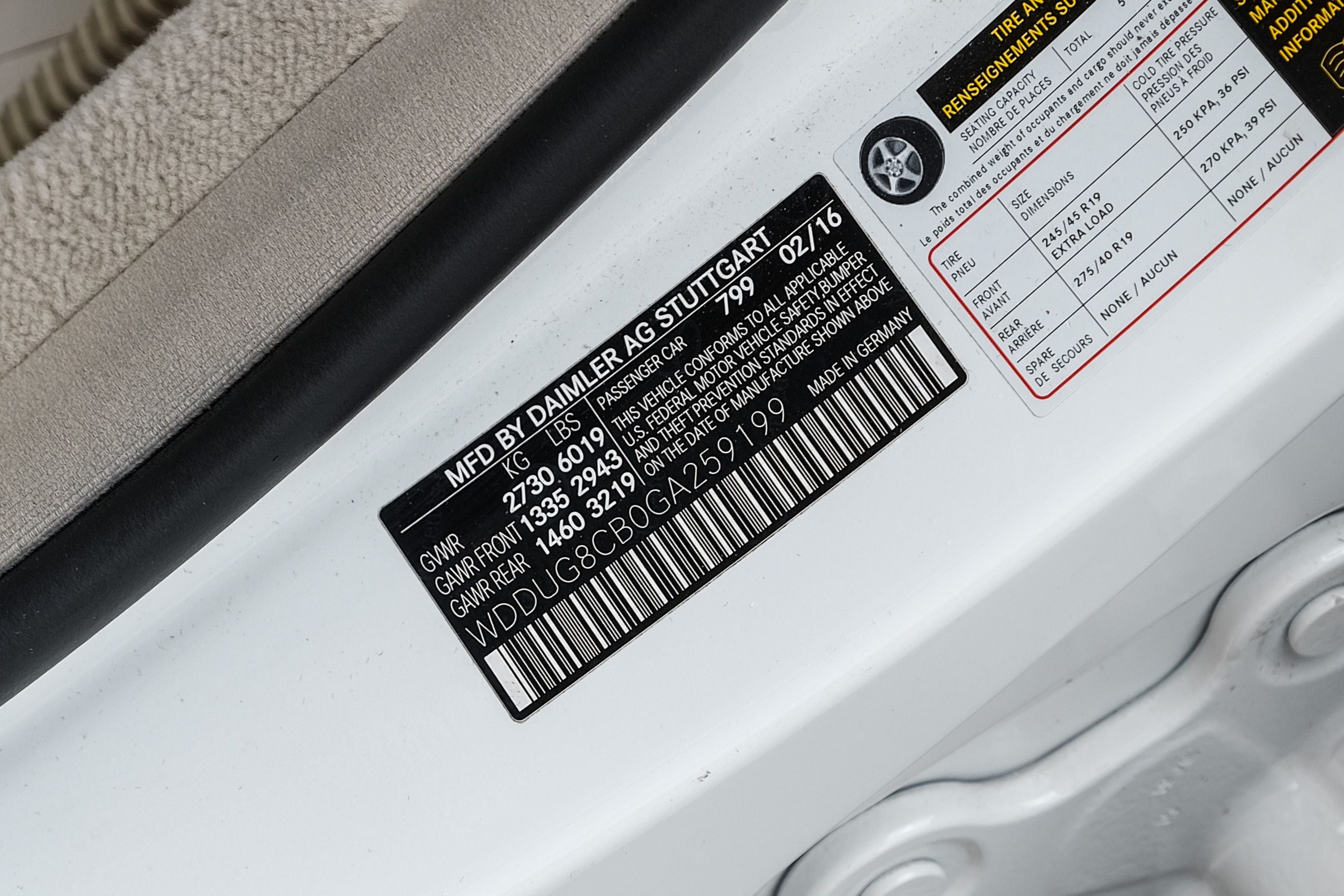 2016 Mercedes-Benz S-Class S 550